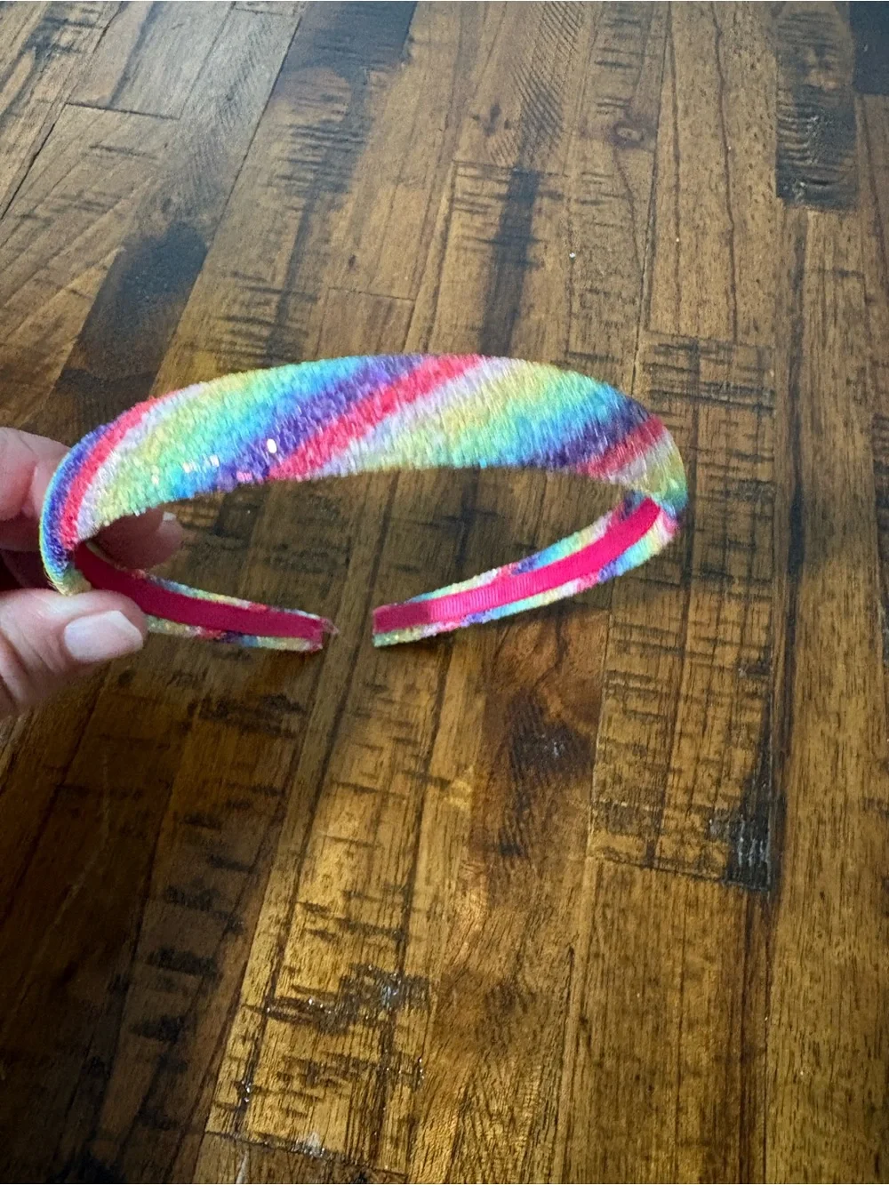 Girls Rainbow Glitter & Pastel Headband Set - Multicolor